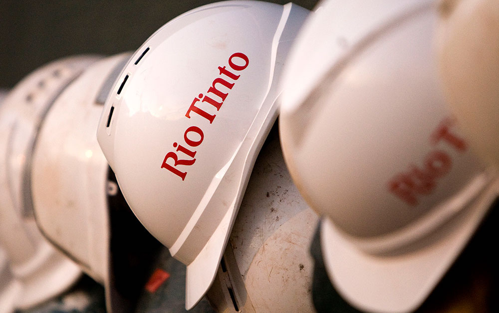 Rio Tinto hard hat